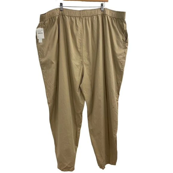 Abound‎ Women's Twill Balloon Leg Pants In Beige Nougat Size 4X NWT - Picture 2 of 13